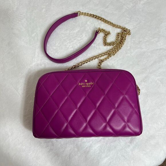 Kate Spade Quilted Mini Camera Leather Crossbody Bag NWOT - Picture 2 of 11